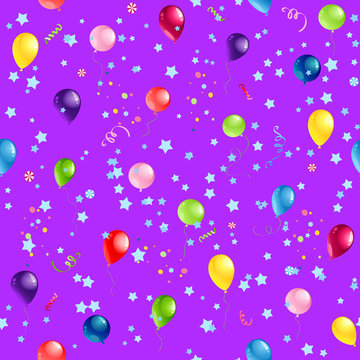 Violet Happy Birthday pattern