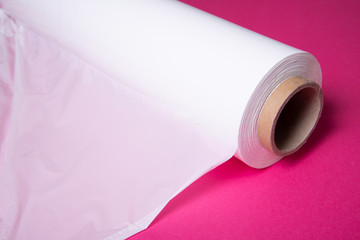 Roll of Polythene pallet film, wrap