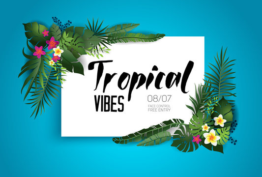 Tropic vibes card