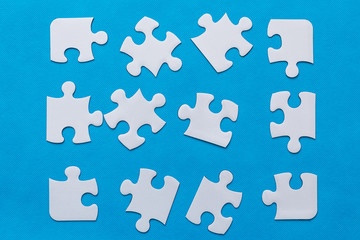abstract puzzle background with piece missing