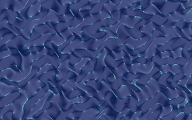 Obraz premium Graphic illustration - liquid pattern dark blue color. Modern abstract background. Design wallpaper. 3D illustration