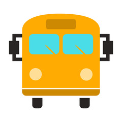 vector Bus illustration - shuttle Bus symbol, travel icon