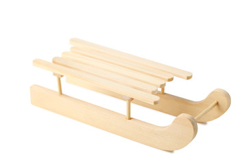 Wooden toy sleigh