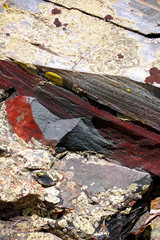  Crestone conglomerate rock texture in the Sangre De Cristo Mnts of Southern Colorado.