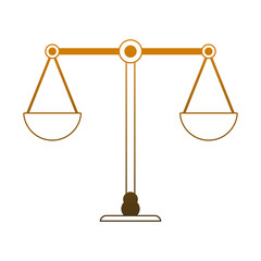 Justice balance symbol vector illustration graphic design