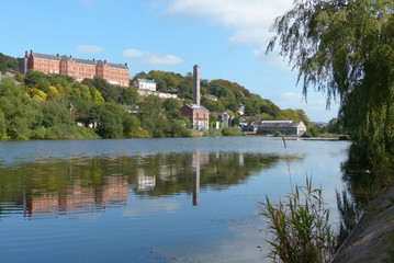 Along the river Lee in Cork city Ireland