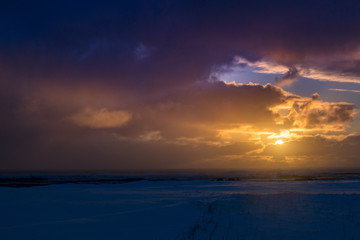 Icelandic sunset 