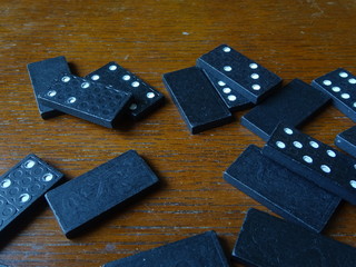 Black and white dominoes