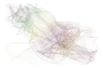 Abstract smoky line art illustrations background. Generative, cover, design & concept.