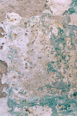Old dirty cement wall with paint