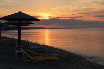 sunset at the sea
