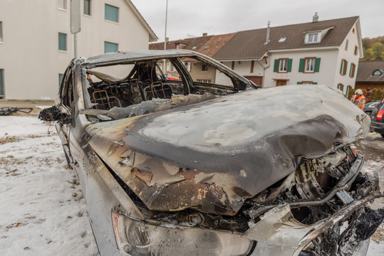 ausgebranntes auto