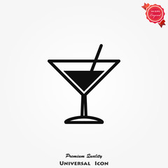 Martini icon Vector on background