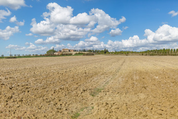 Typical landscape Toscane in Italy