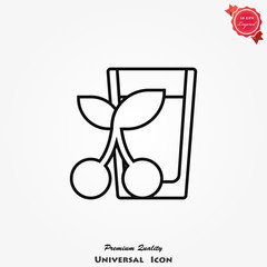 Juice icon vector