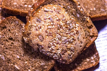 Grain bread close-up