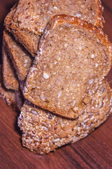 Grain bread close-up