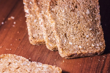 Grain bread close-up