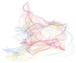 Illustrations of smoky line art. Texture, concept, messy & creative.