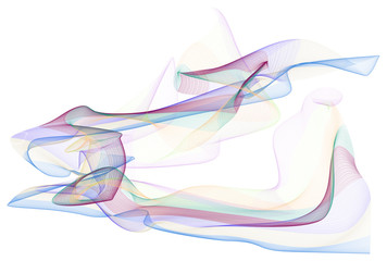 Decorative and artistic smoky line art illustrations. Messy, wallpaper, effect & details.