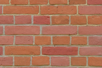 Texture of a red brick wall background