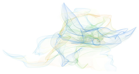 Abstract illustrations of smoky line art, conceptual. Backdrop, cover, round & effect.
