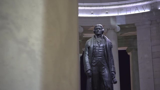 Thomas Jefferson memorial, slider shot - Washington DC