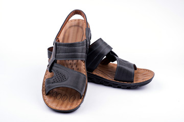 Sandals on a white background