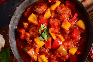 Traditional Hungarian dish - letcho