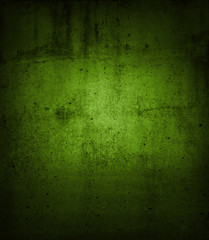 Green concrete wall
