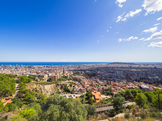 Views of the city of Barcelona from the Carmel's bunkers