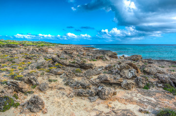 Ragged coast of Mallorca at Cap de Ses Salines