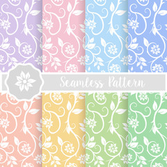 Set of flower floral nature