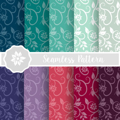 Set of flower floral nature