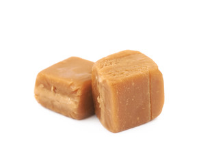 Scottish whisky fudge candy isolated