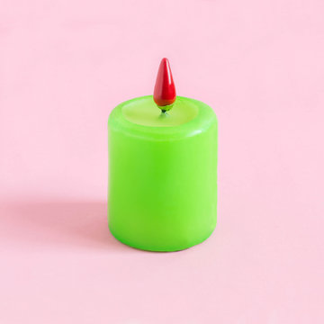 Creative idea: candle with hot pepper instead of fire