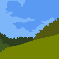 Isolated landscape image