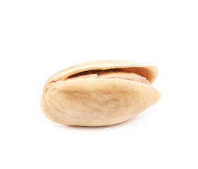 Single pistachio isolated