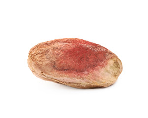 Single pistachio isolated
