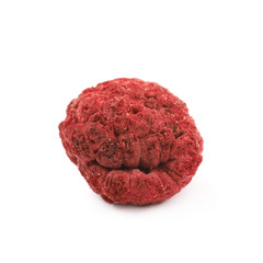 Dried raspberry isolated