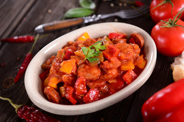 Traditional Hungarian dish - letcho