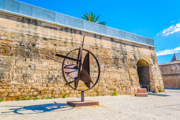 An old fortress hosting Es Baluard art museum in Palma de Mallorca, Spain © dudlajzov