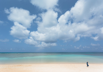 Fototapeta na wymiar 沖縄・最南端の波照間島の海
