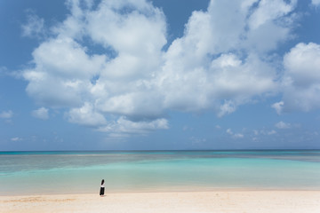 Fototapeta na wymiar 沖縄・最南端の波照間島の海