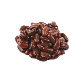 Pile of kidney beans isolated
