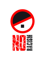 adolf verbot nein no racism logo text dagegen nächstenliebe hass liebe rasse flüchtlinge willkommen bunt leben zusammen menschen dumm idioten nazis raus rassismus