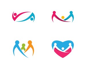community care Logo template