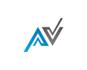 A V Letter Logo Business