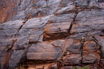 Red rock face