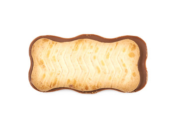 Chocolate cookie isolated